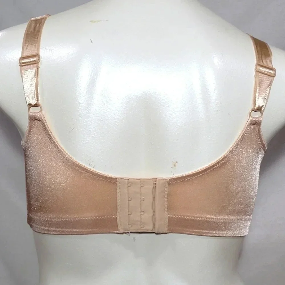 42B Exquisite Form 548 Fully Floral Lace‎ Wire Free Nude NWOT - Picture 3 of 5